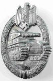 WWII GERMANN THIRD REICH SILVER TANK ASSAULT BADGE