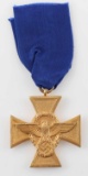 WWII GERMANN THIRD REICH 25 YEAR POLICE MEDAL