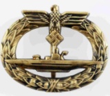 WWII GERMAN NAVAL KRIEGSMARINE U BOAT SUB BADGE