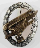 GERMAN WWII THIRD REICH FALLSCHIRMJAGER BADGE
