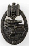 WWII GERMAN ARMY BRONZE TANK ASSAULT BADGE