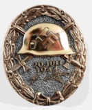 GERMAN WWII GOLD TONE JULY 20 1944 WOUND BADGE