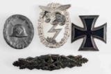 WWII GERMAN REENACTOR BADGES IRON CROSS LUFTWAFFE