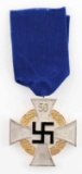 WWII GERMAN 3RD REICH NSDAP 50 YEAR SERVICE CROSS