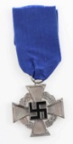 WWII GERMAN 3RD REICH NSDAP 25 YEAR SERVICE MEDAL