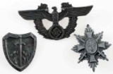 LOT OF 3 WWII THIRD REICH GERMAN PINS METAL