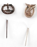 WWII GERMAN LUFTWAFFE FLAK ARTILLERY STICK PIN LOT
