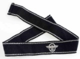 WWII GERMAN THIRD REICH SS POLIZEI CUFF TITLE