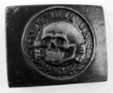 WWII THIRD REICH SS TOTENKOPF BELT BUCKLE RZM