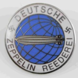 WWII GERMAN ZEPPELIN REEDEREI AIR SHIP BADGE