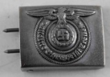 WWII GERMAN SS SCHUTZ STAFFEL EM BELT BUCKLE