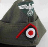 WWII GERMAN ARMY ARTILLERY ENLISTED OVERSEAS CAP