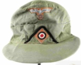 WWII GERMAN  AFRIKA KORPS ENGINEER EM M41 CAP