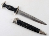 WWII GERMAN SS SCHUTZ STAFFEL EM RZM DAGGER
