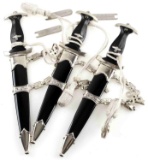 3 WWII GERMAN THIRD REICH SS MINIATURE DAGGERS