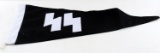 WWII GERMAN THIRD REICH SS VEHICLE PENNANT FLAG