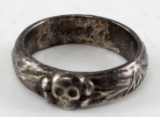 WWII GERMAN THIRD REICH SS TOTENKOPF HONOR RING