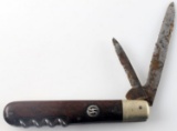 WWII GERMAN WAFFEN SS 2 BLADE POCKET KNIFE