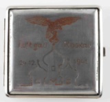 WWII GERMAN LUFTWAFFE PILOTS CIGARETTE CASE