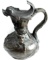 ANTIQUE ART NOUVEAU PEWTER REPOUSSE PITCHER