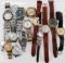 LOT OF WATCHES AND WATCH MOVEMENTS W OMEGA