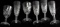 LOT OF 6 WATERFORD CRYSTAL GLASSES LISMORE WINE