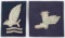 US ARMY AIR FORCE BOOT INSIGNIA AND FISH INSIGNIA