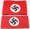 WWII THIRD REICH GERMAN NSDAP ARMBANDS LOT OF 2