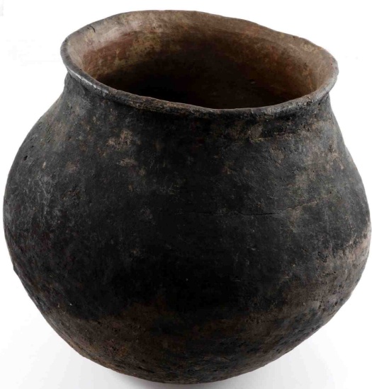 PRE COLOMBIAN MISSISSIPPIAN CULTURE LG CLAY VESSEL