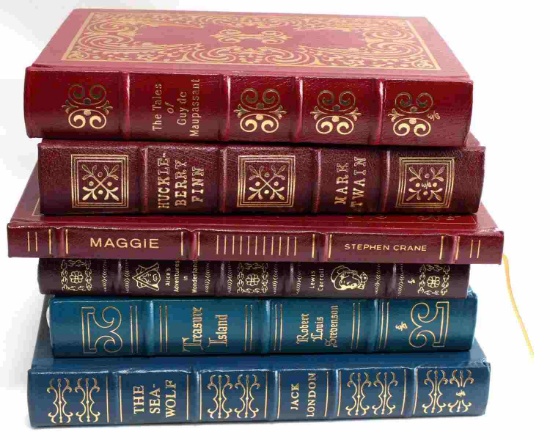 6 LEATHER BOUND EASTON PRESS LIMITED EDITION BOOKS