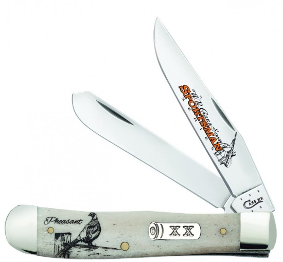 CASE KNIFE SPORTSMAN SMOOTH NATURAL BONE TRAPPER