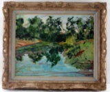 MARY MANGRUM BAKER IMPRESSIONISTIC LANDSCAPE