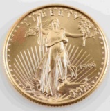 AMERICAN GOLD EAGLE 1/4 OZT $10 BULLION COIN 1999