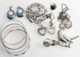 VINTAGE .925 STERLING SILVER JEWELRY LOT