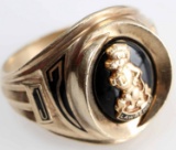 10K GOLD JOSTEN MENS CLASS RING LAWRENCE SCHOOL