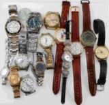 LOT OF WATCHES AND WATCH MOVEMENTS W OMEGA
