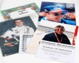 NASCAR GREATS AUTOGRAPH PHOTO LOT OF 4