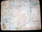 WWII OKINAWA BUCKNER BAY LST 273 BATTLE MAP