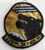 RARE VIETNAM IN THEATRE MADE 326 SKYWOLVES PATCH