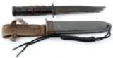 WWII USN KA-BAR MK-2 FIGHTING KNIFE WITH SCABBARD