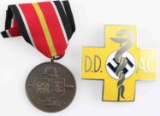 WWII GERMAN SPANISH BLUE MEDAL & DOCTOR BADGE