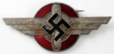 WWII GERMAN DLV NSFK GLIDER PILOT CAP INSIGNIA