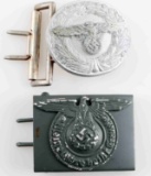 WWII THIRD REICH GERMAN BELT BUCKLE LOT OF 2