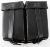 WWII GERMAN WAFFEN SS LEATHER GUN MAGAZINE POUCH