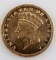 1868 LARGE HEAD INDIAN PRINCESS GOLD 1 DOLLAR COIN