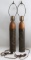 TRENCH ART DUMMY SHELL LAMP MATCHED SET OF TWO