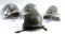 4 WWII M-1 HELMET WITH LINER EXACT MINIATURE