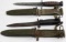 WWII & KOREA US M4 & M5 KNIFE BAYONET LOT OF TWO