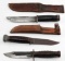 WWII CATTARAUGUS RH PAL MKII & FIGHTING KNIFE LOT