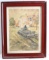 THIRD REICH WWII WATERCOLOR PAINTING SIGNED FRAMED